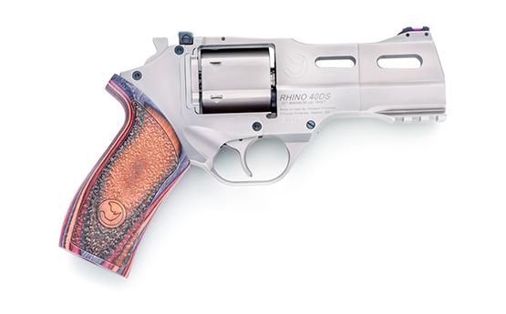 Chiappa Firearms USA Rhino .357MAG Revolver 40DS Chrome 4in Bbl 3MOON Clips 6RND Adj. Rear Sight