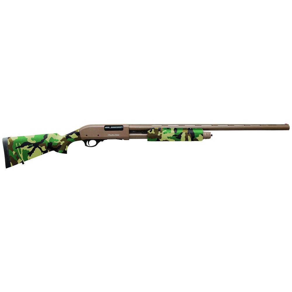 Chiappa Firearms USA Charles Daly 301 Pump Shotgun 12ga 4rd 28" Barrel Woodlands Camo/FDE