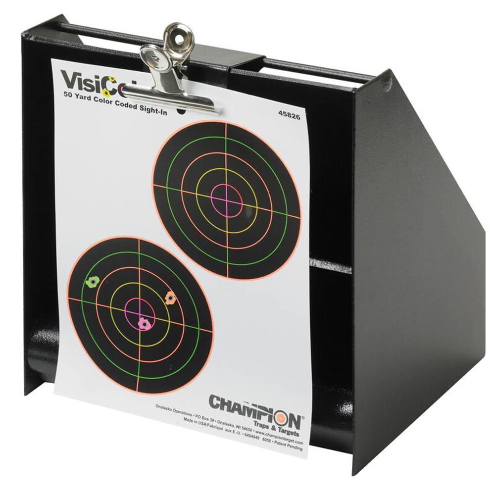 Champion 40801 Bullet Trap .22LR Rimfire Steel 10"x11" Black