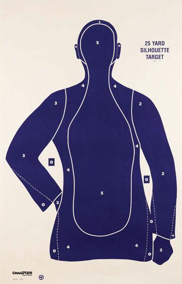 Champion LE Targets B21-E 25 yd. Police Silhouette Target-img-0