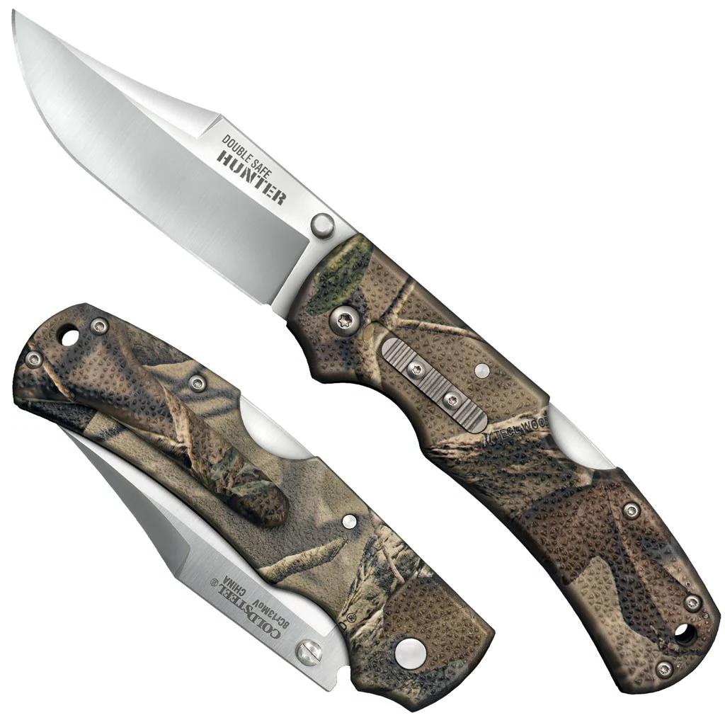 Cold Steel Double Safe Hunter Tri-Ad Lock Knife - 3-1/2 Blade Camo-img-0
