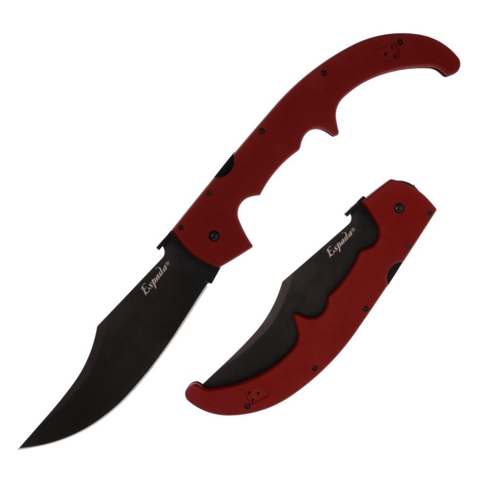 Cold Steel Espada XL Folding Knife 7-1/2" Clip Point Blade Ruby Red-img-1