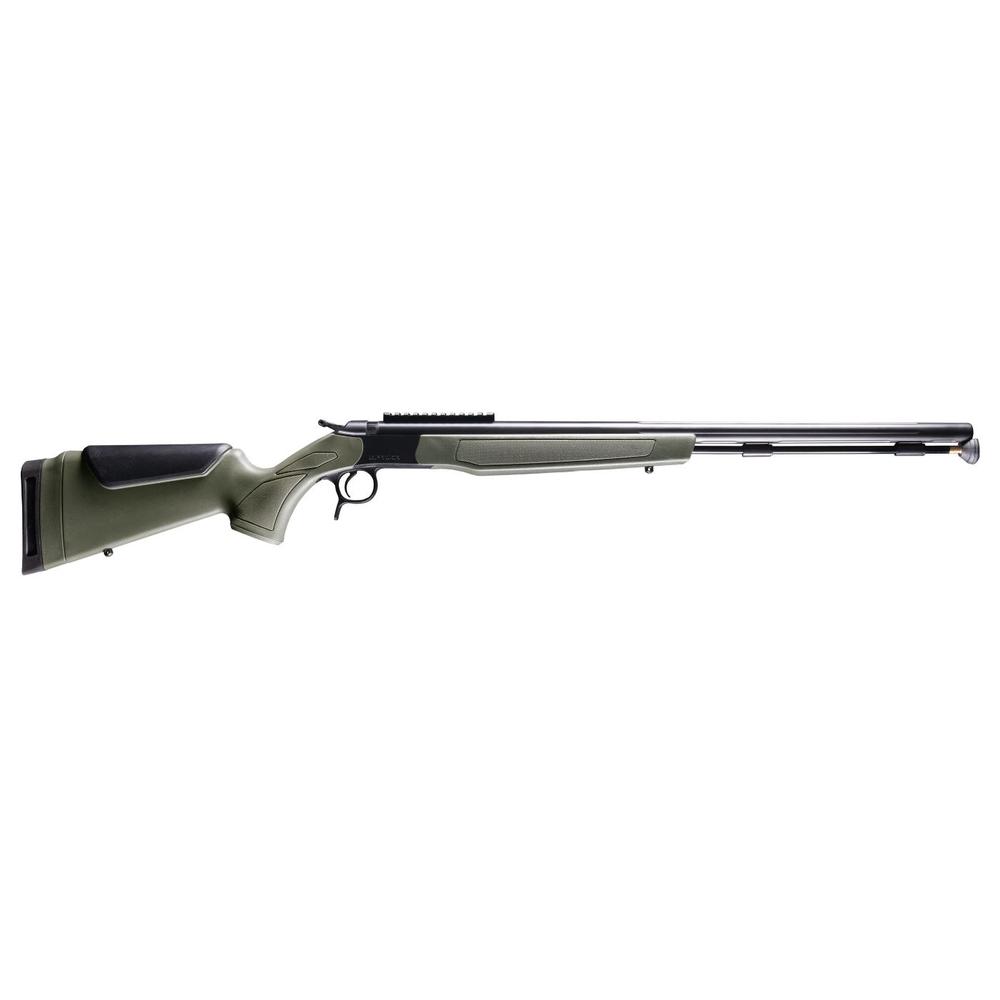 CVA OPTIMA 50 cal Muzzleloader Nitride Stainless Barrel | OD Green V3 - 0 MOA Pic Rail .50 Caliber