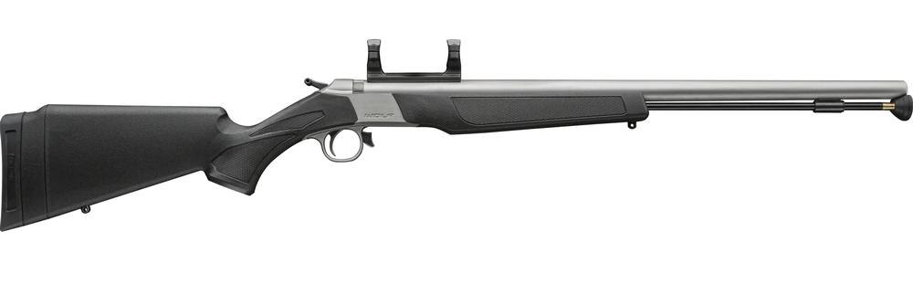 CVA Wolf V2 Muzzleloader - SS/Black 50 cal (ISM) Ambi adj stock QRBPQR Breach Plug .50 Caliber