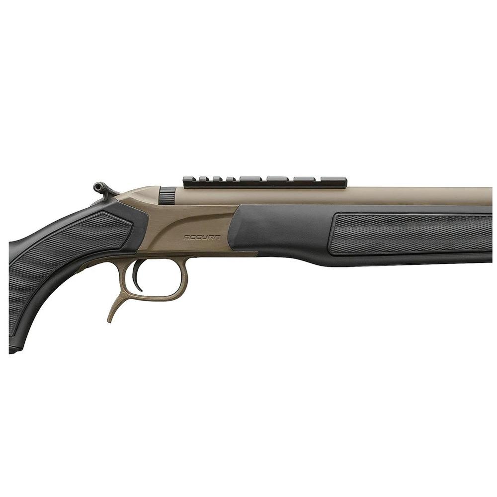 CVA ACCURA LR-X 50 CAL Cerakote FDE KonusPro 4-12x44 IR BDC Reticle Inline