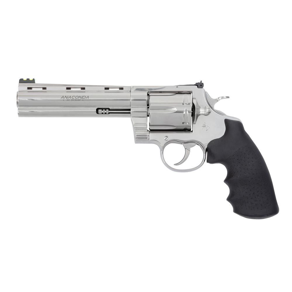 Colt Target Anaconda Handgun .44 Rem Mag 6rd Capacity 6" Barrel Stainless Frame Hogue Rubber Grip .44 Mag