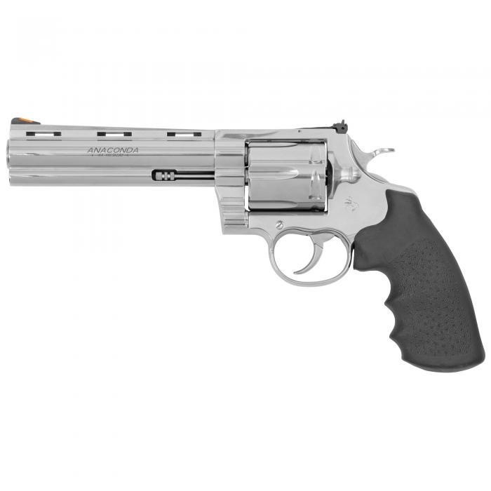 Colt Anaconda Handgun .44 Rem Mag 6rd Capacity 6" Barrel Stainless Frame Black Grips .44 Mag