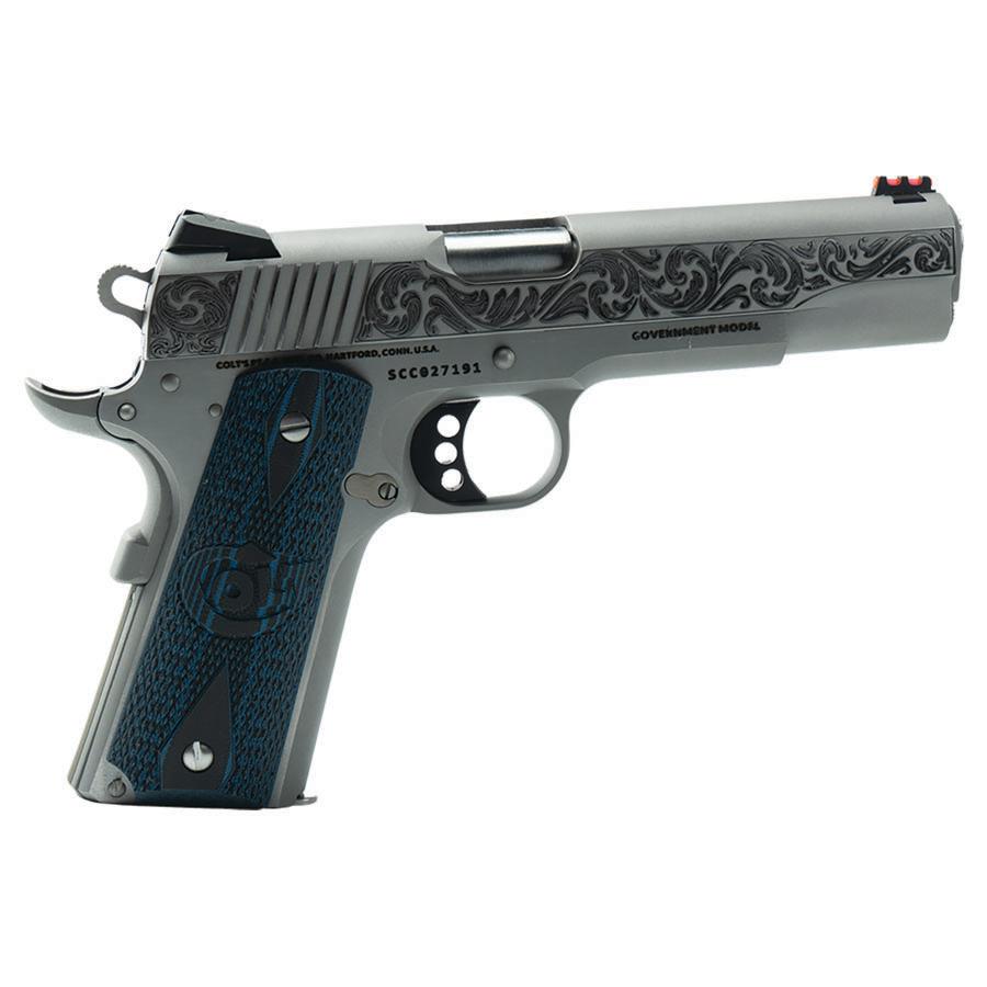 Colt Engraved Competition Handgun .45 ACP 8RD Magazine 5" Barrel Stainless Steel