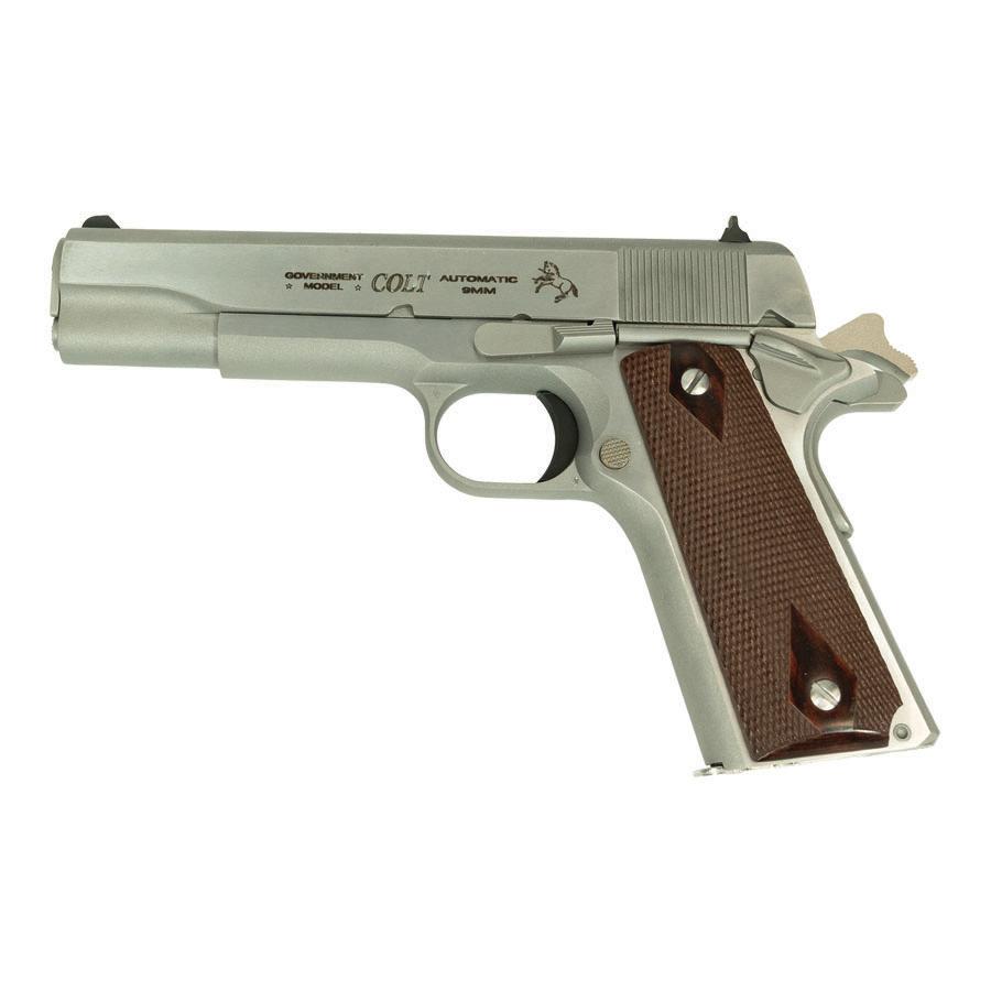 Colt Classic Series Government Model Handgun 9mm Luger 8rd Magazines 5" Stainless Steel