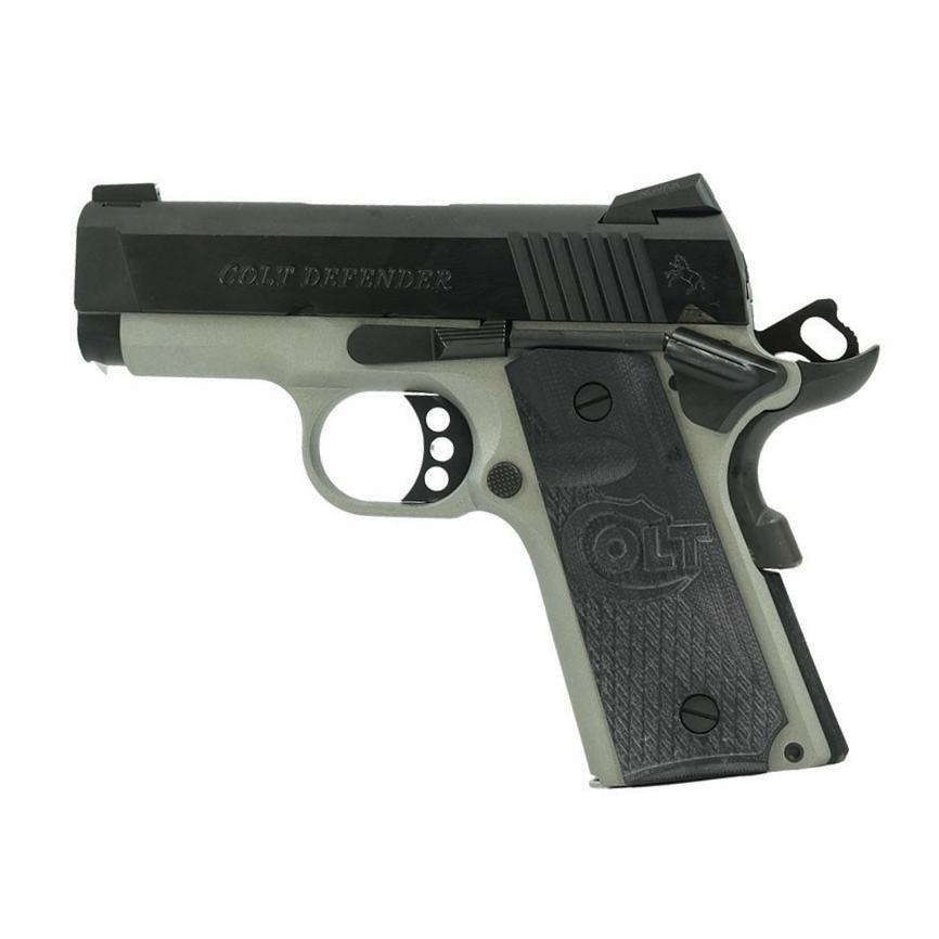 Colt Defender Handgun .45 Auto 7rd Magazine 3" Barrel Cerakote/Blued Finish .45 ACP