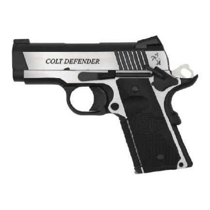 Colt Combat Elite Defender Handgun .45 Auto 7rd Magazine 3" Barrel Two-Tone Finish .45 ACP