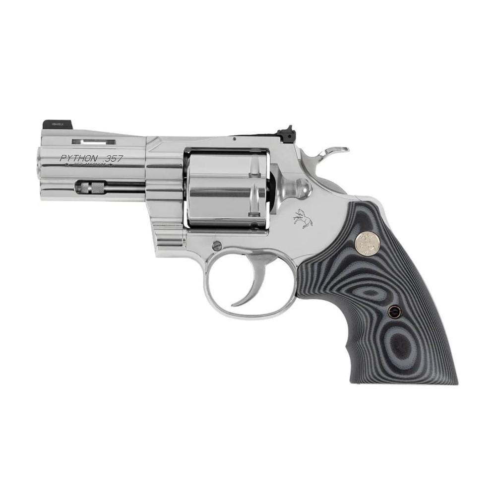 Colt Python Combat Elite Handgun .357 Magnum 6rd Capacity 3" Barrel Stainless Steel with Black Grips