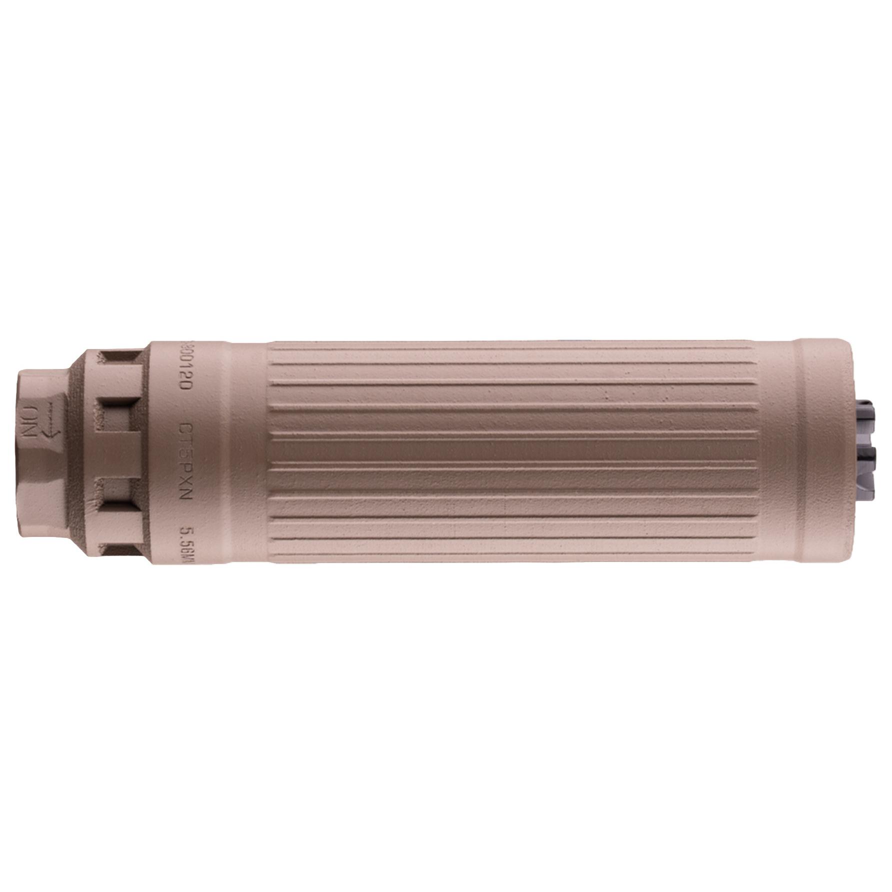 Dead Air Defense CT5P Patrol Keymo Suppressor 5.56MM 1.6" Dia 6.55" Length FDE