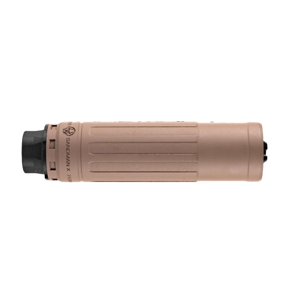 Dead Air Sandman X 7.62mm Xeno Mount Suppressor - .30 Cal FDE Full Auto Rated 30 Caliber | 7.62mm