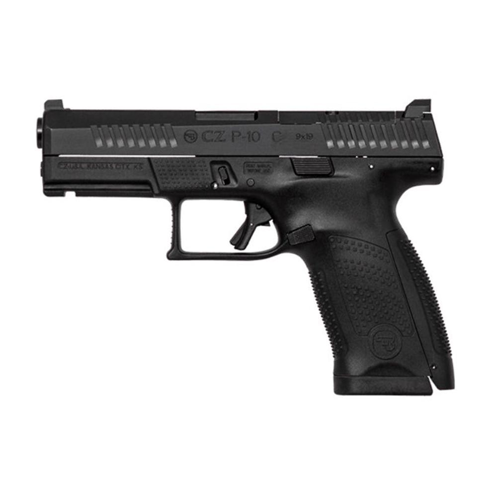 CZ USA P-10 C Handgun 9mm Luger 10rd Magazine 4" Barrel Black Optic Ready Fixed Sights