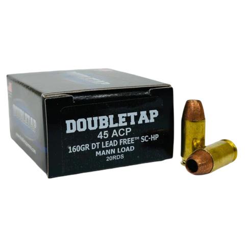 DoubleTap Ammunition 45A160XM 45ACP 160gr Lead Free Hollow Point 20 Ro...