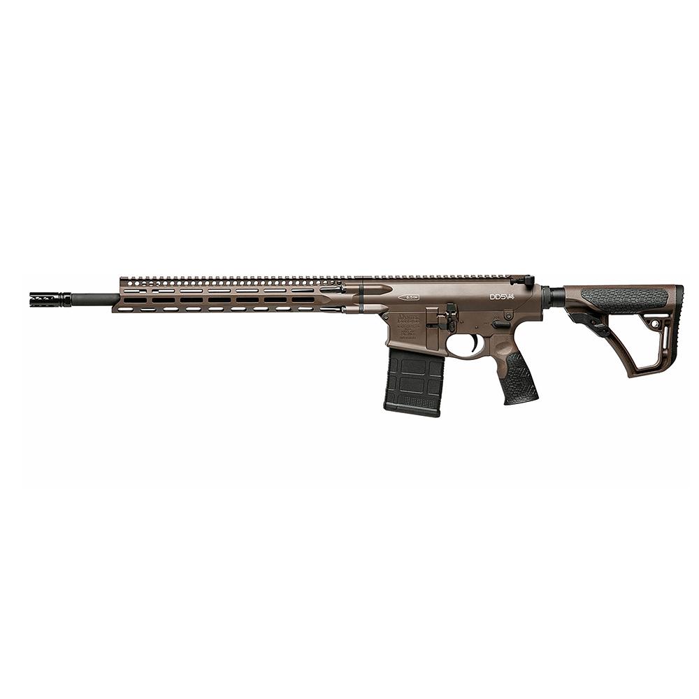 Daniel Defense DD5 V4 Rifle 6.5 Creedmoor 20rd Magazine 18" 5/8x24 Threaded Barrel Brown Mil-Spec