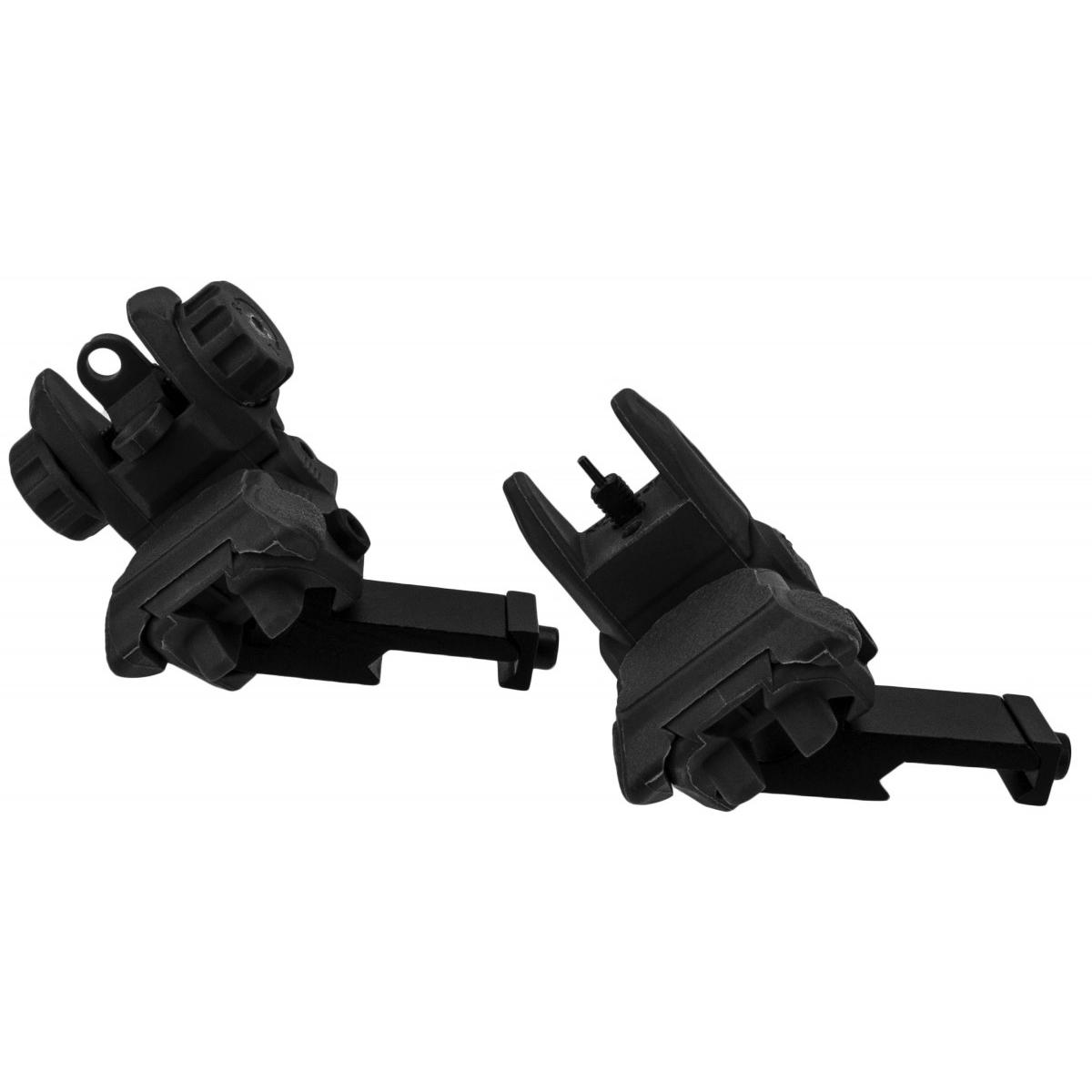 Tacfire AR-15 45 Degree/Low Profile Pop Up Sights Black Polymer-img-1