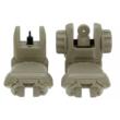 AR15 Same Plane/Low Profile Polymer Flip Up Sights w/Dual Ap