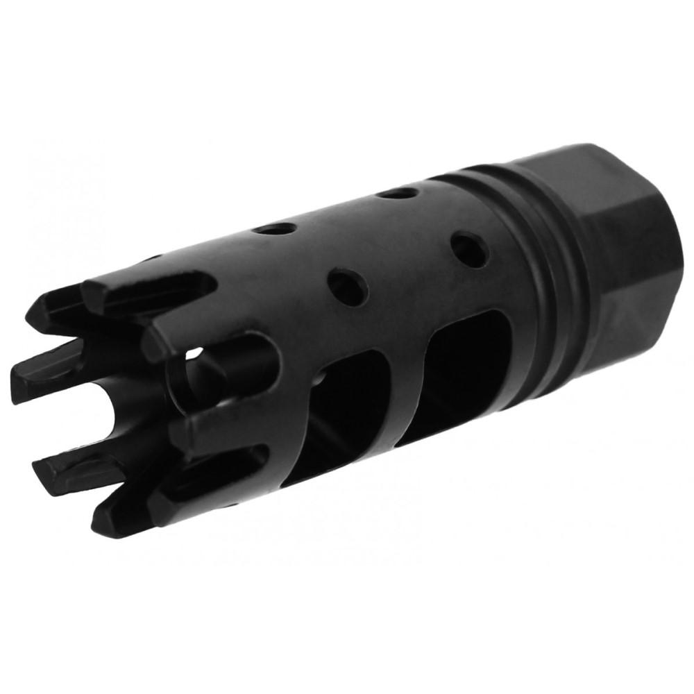 Tacfire Steel Muzzle Brake 223 556 Black Nitride 2.5in 1/2x28 TPI