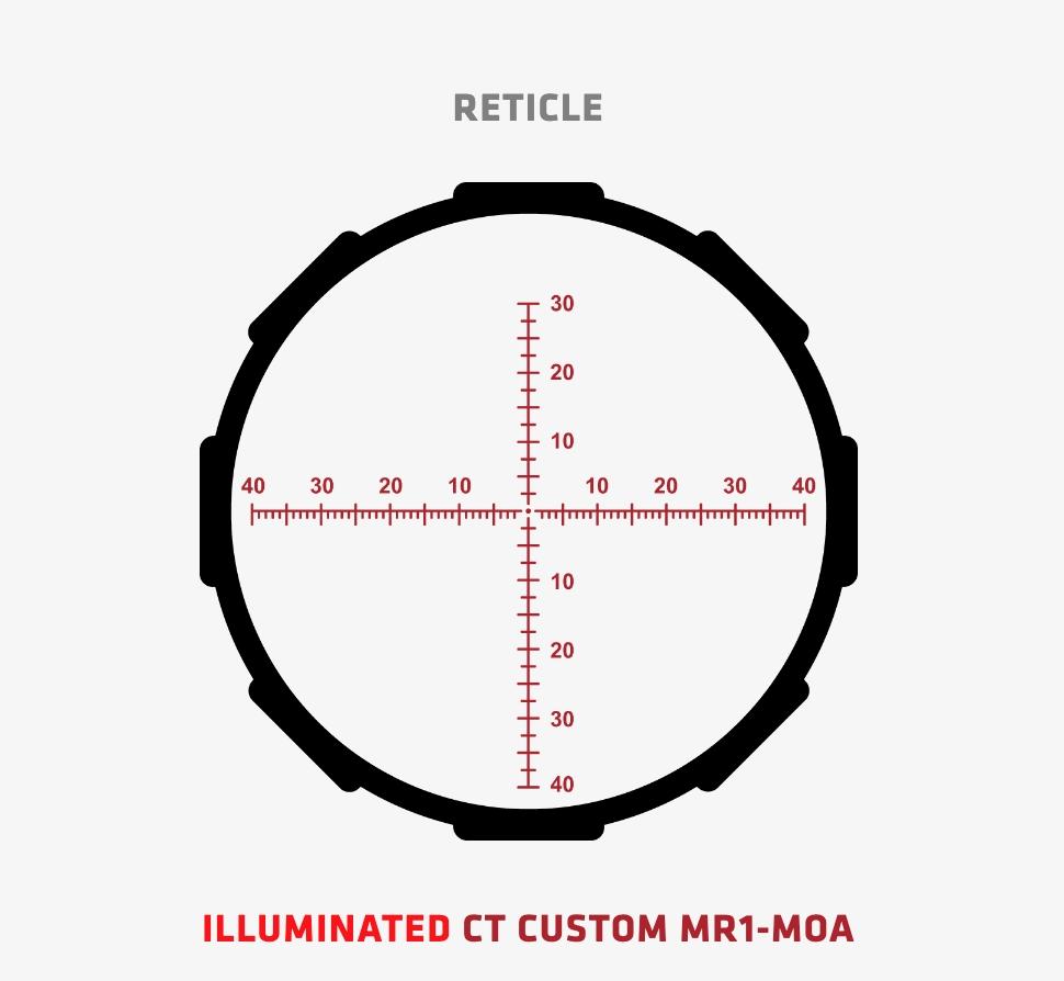 Crimson Trace Hardline Pro Rifle Scope - 4-16x50mm 30mm FFP MR1-MOA Illum