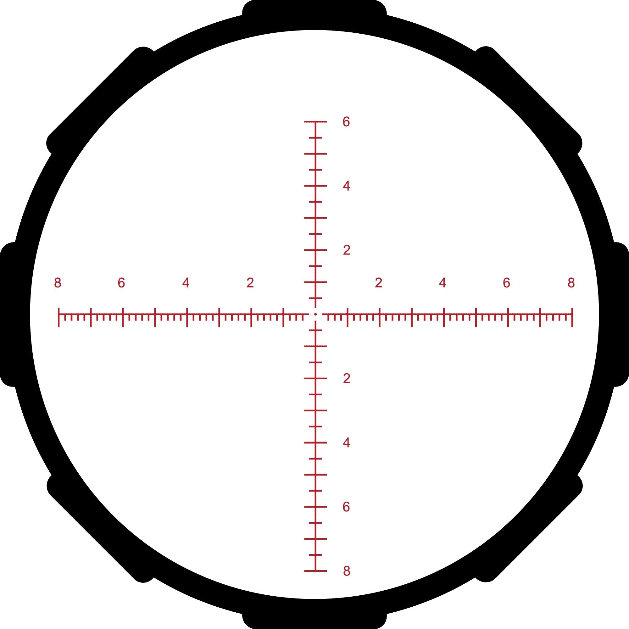 Crimson Trace Hardline Pro Rifle Scope - 6-24x50mm 30mm FFP MR1-MIL Illum