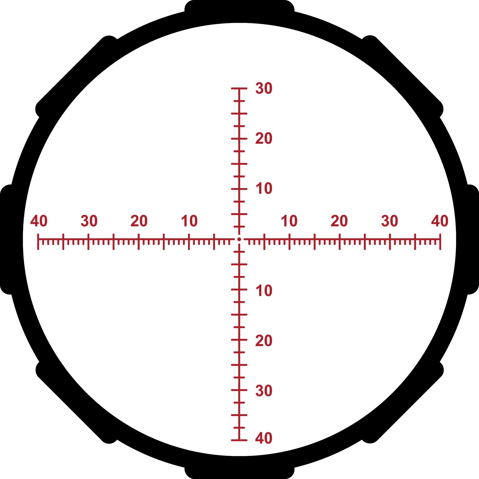 Crimson Trace Hardline Pro Rifle Scope - 6-24x50mm 30mm SFP MR1-MOA Illum