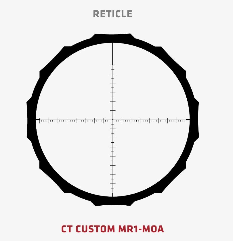Crimson Trace Hardline Pro Rifle Scope - 5-20x50mm 30mm SFP MR1-MOA