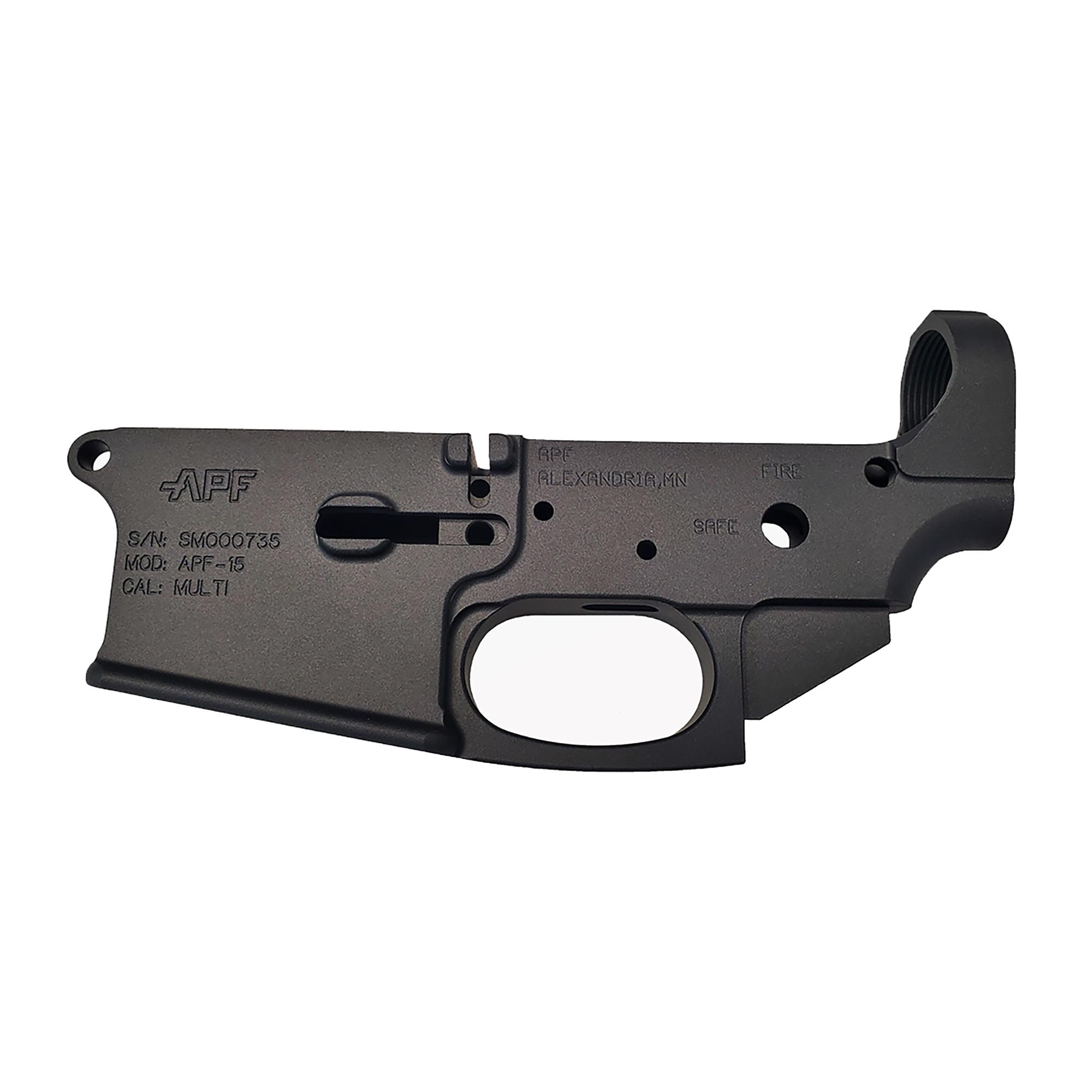 APF Armory AR15 Stripped Billet Lower Receiver with Integrated Trigger Gua-img-1