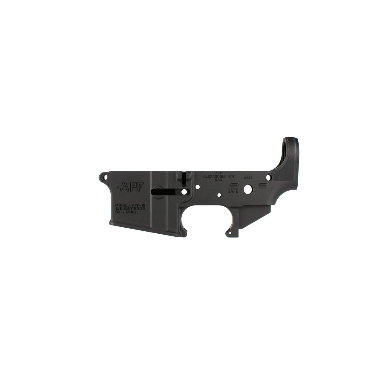 APF LP-048 AR15 Billet Lower Receiver 6061 T-6 Anodized Black