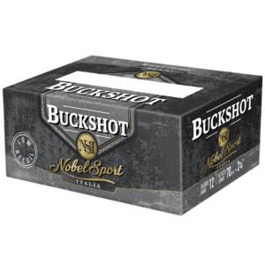 Noble Sport Buckshot Law Enforcement Shotshells 12ga 2-3/4" 9 pellet 1200 fps #00 250/ct Case (25-10/ct Boxes)