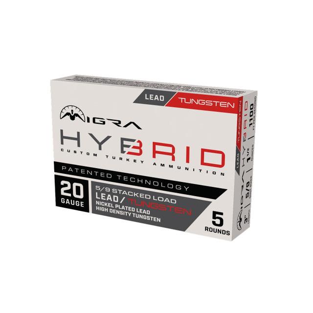 Migra Hybrid Turkey HD Tungsten/Nickel Plated Lead Stack Shotshells 20ga 3 1-1/2oz 1100 fps #5 & #9 5/ct