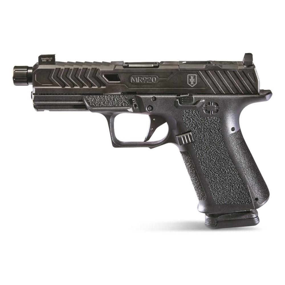 Shadow Systems MR920 War Poet Handgun 9mm Luger 15rd Magazines (2) 4.5" Threaded Barrel Black War Poet Slide…