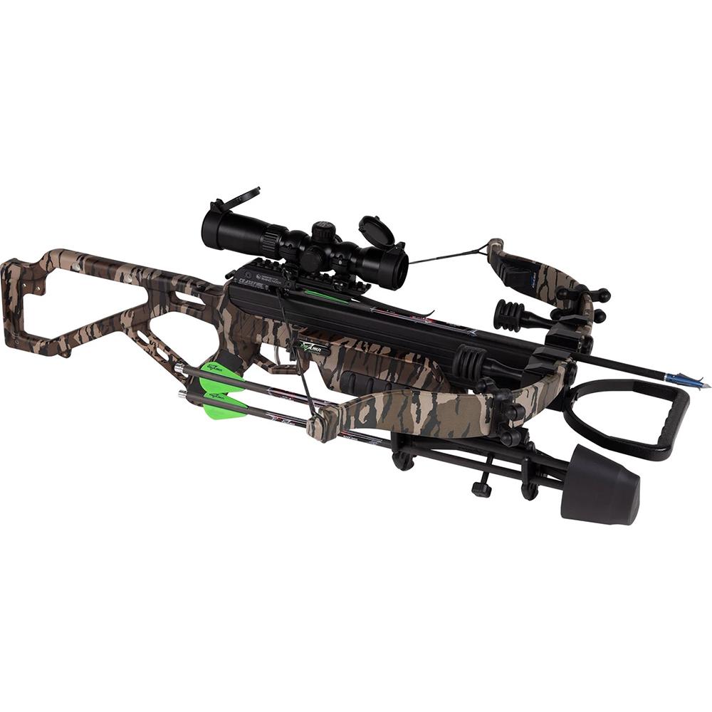 Excaliber Excalibur Mag Max Crossbow 350 fps Mossy Oak Bottomland with Tactical Hunter Scope