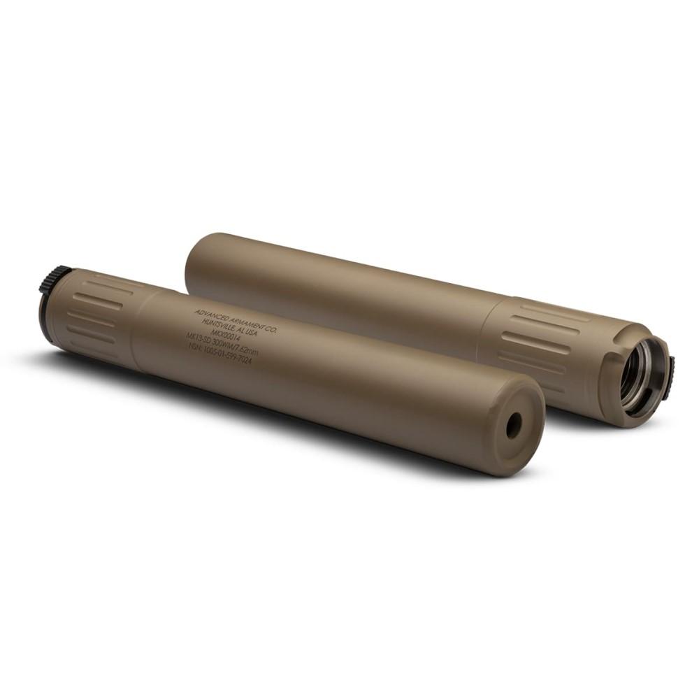 AAC MK13-SD Silencer .300 Win Mag 9.5" Taper Mount FDE-img-1
