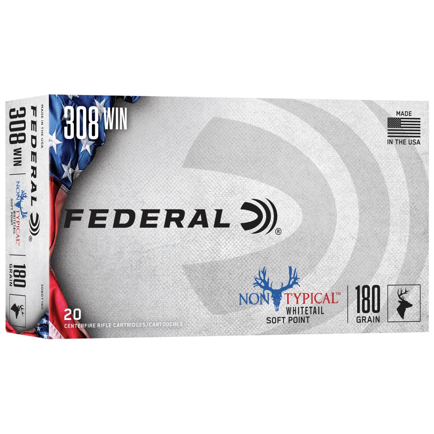 Federal 308DT180 308 Win 180gr Soft Point 20rd Rifle Ammo