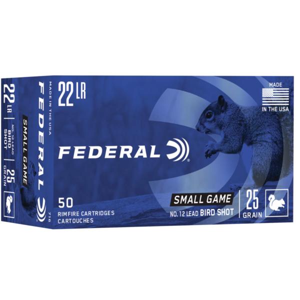 Federal Game-Shok Rimfire Ammunition .22 LR 25 gr #12 Bird Shot 50/ct