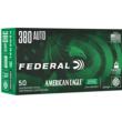 FEDERAL 380 AUTO 75GR LEAD FREE BALL AMMO 50RD