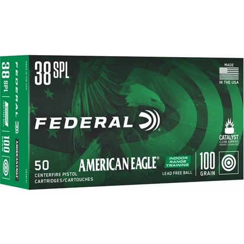 Federal 38 Special 100gr FMJ IRT – Reliable .38 Special Range Ammo, 960 fps, 50 Rounds