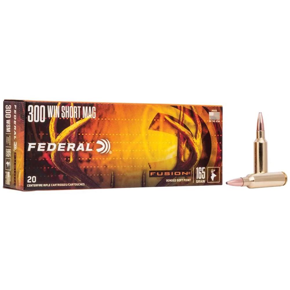 Federal Fusion Rifle Ammunition .300 WSM 165 gr BTSP 3080 fps - 200/Case (10-20/ct Boxes)