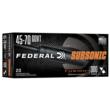 Federal Fusion Subsonic Rifle Ammunition  45-70 Govt 300gr SP 1000 fps 20 ct