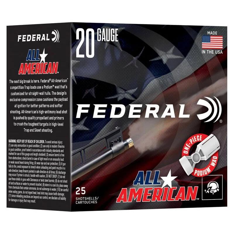 Federal 20 Gauge – 25rd