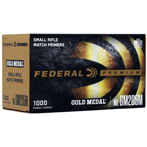 Federal Premium Gold Medal Centerfire Primers-Small Rifle Match 1000/ct