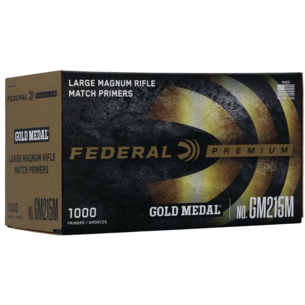 Federal Premium Gold Medal Centerfire Primers-Large Magnum Rifle Match 1000/ct