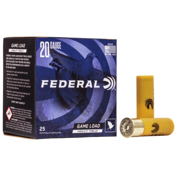 Federal Game Load Shotshells 20ga 2-3/4" 1oz. #7.5 1165 fps  25/ct