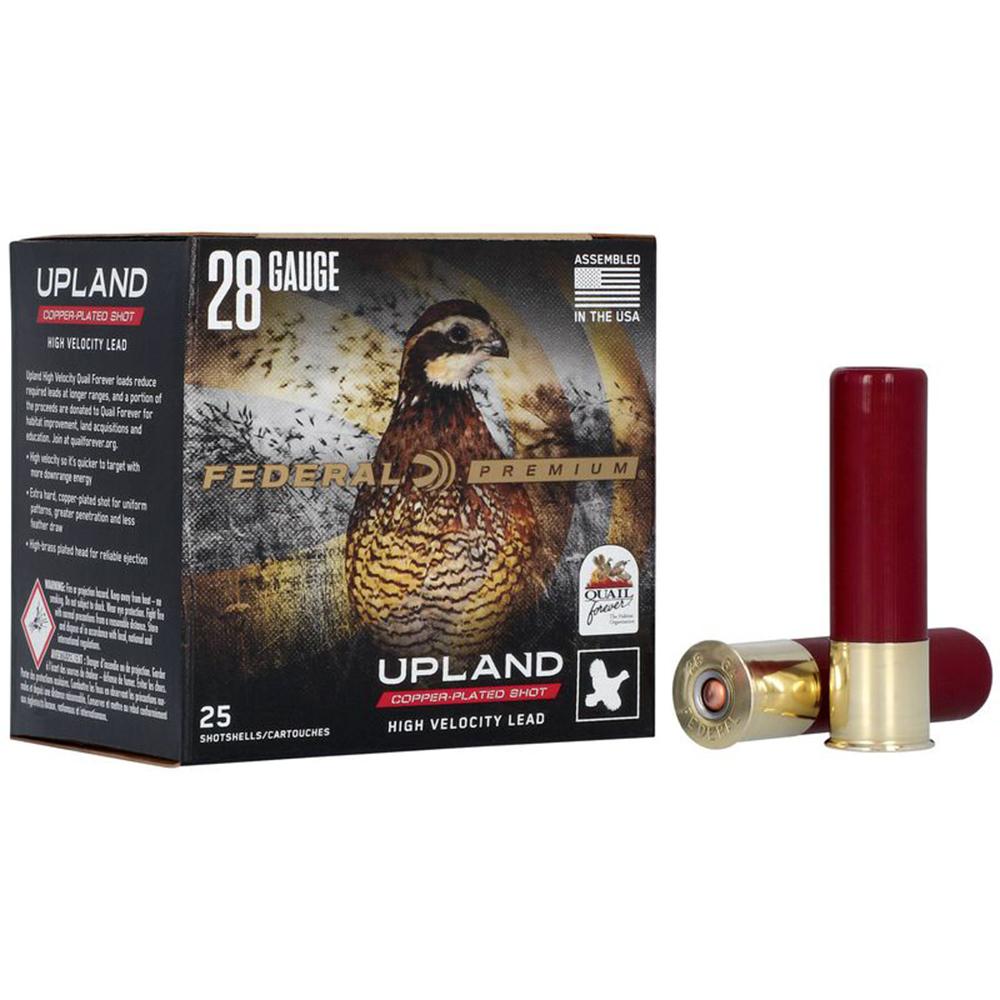 Federal P2838 28 Gauge 2.75in Copper Plated Lead 8 Shot 25 Rounds - Federal Premium Ammunition - 28 Gauge 2.75"