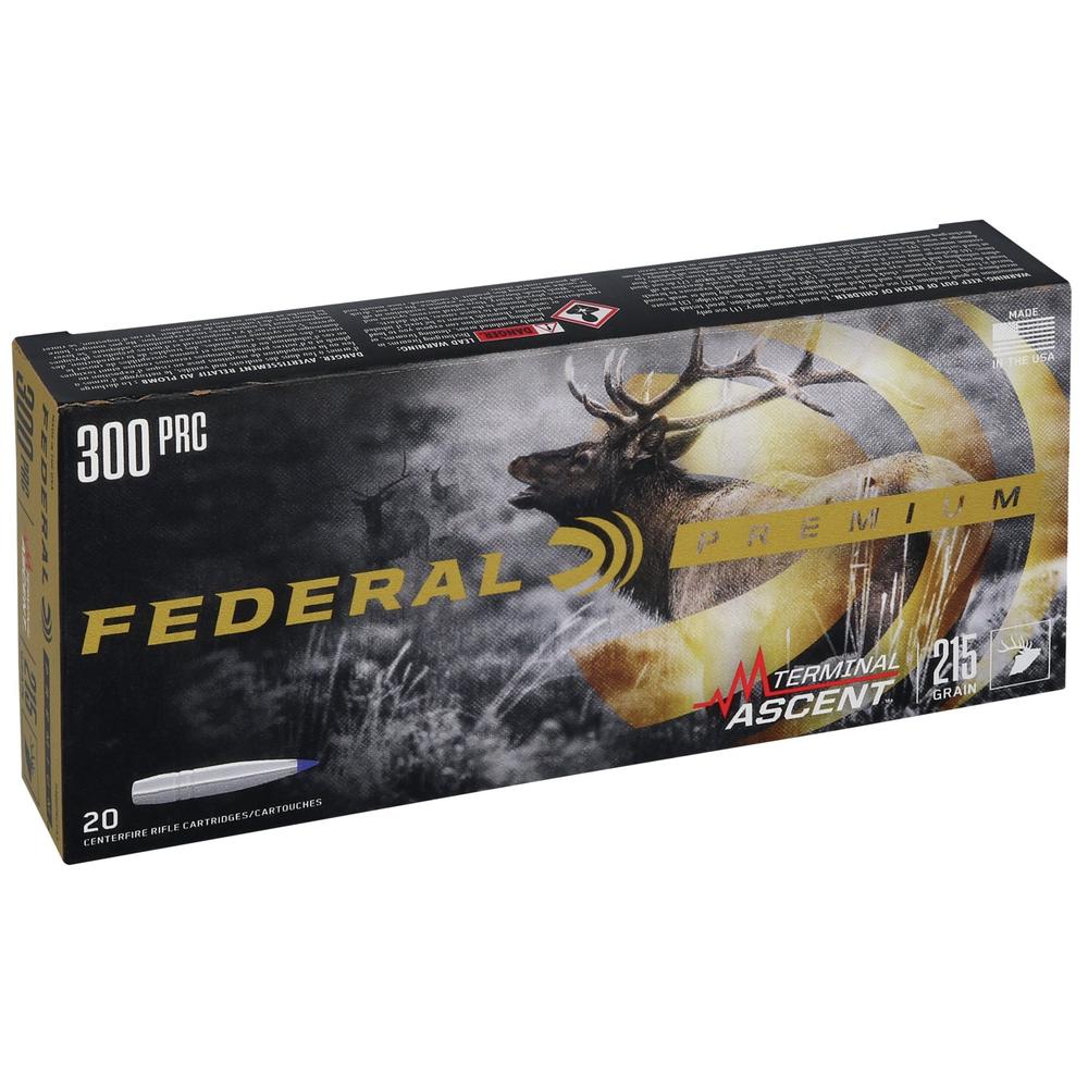 Federal Terminal Ascent Rifle Ammunition .300 PRC 215 gr 2850 fps 20/ct