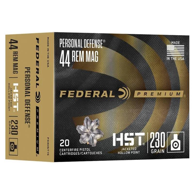 Federal P44HST1S .44 Rem Mag 230gr JHP Ammo 1085 fps 20 Rounds