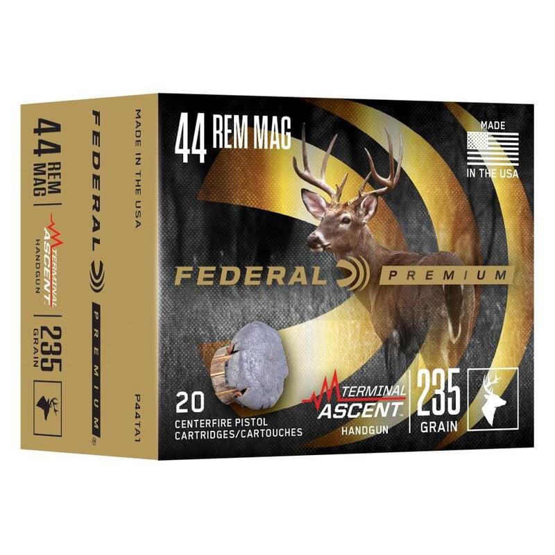 Federal Terminal Ascent Handgun 44 Rem MAG 235GR JHP 1380FPS 20/Ct