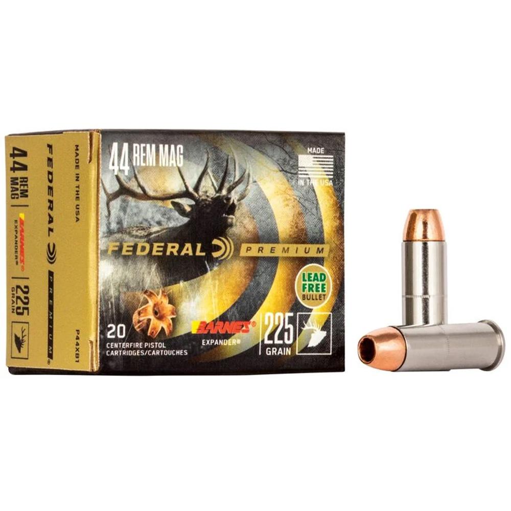 Federal P44XB1 44 Rem Mag 225 Grain Barnes Expander 20 Rounds Box